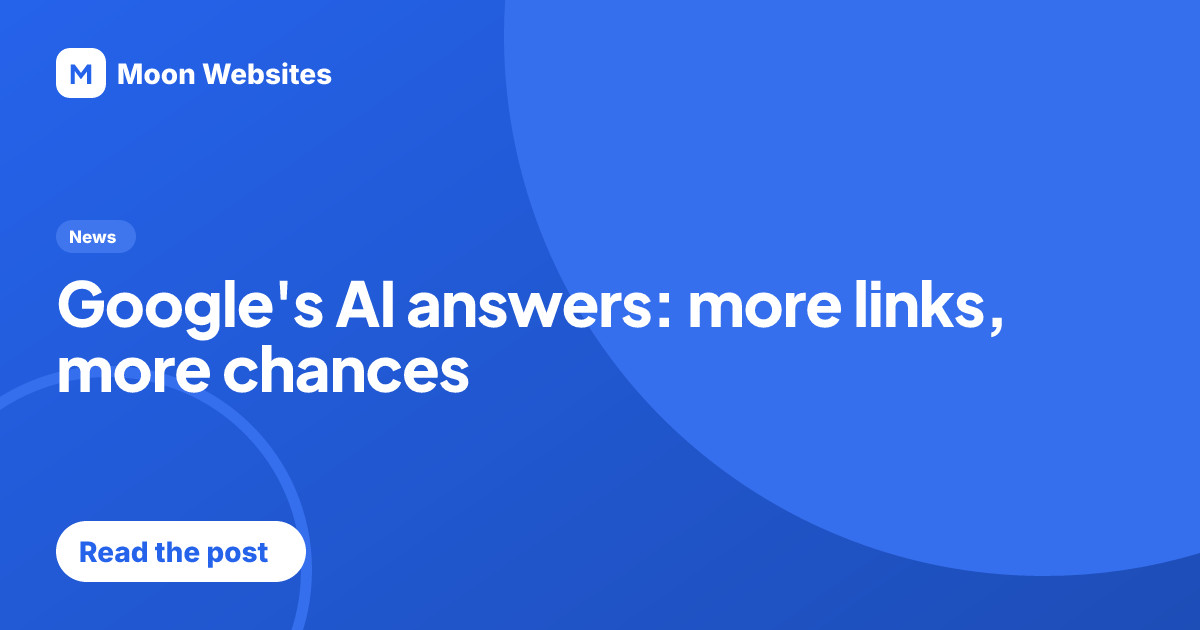 A phone showing an AI search answer with highlighted website links